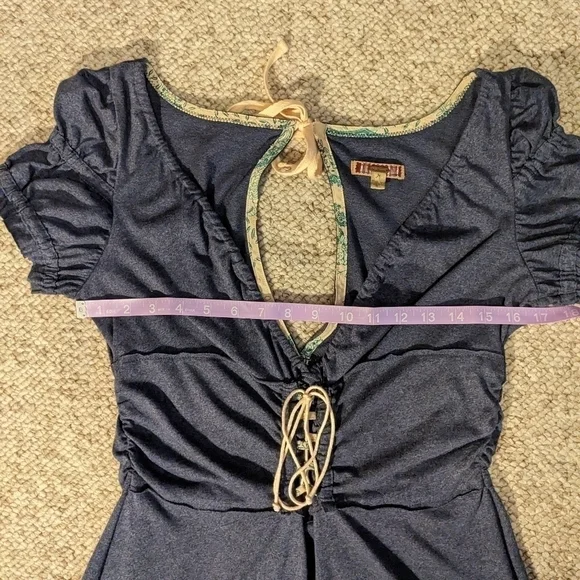 FREE People, knit dress with raw edge detail, size M - Picture 6 of 9